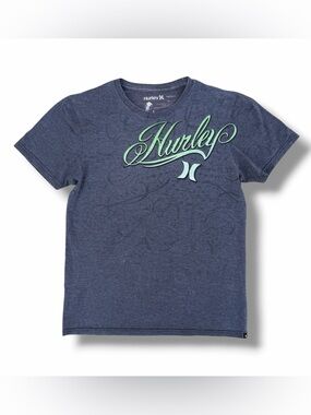 Y2K Hurley Gray T-Shirt Size Medium Surf Grunge Vintage